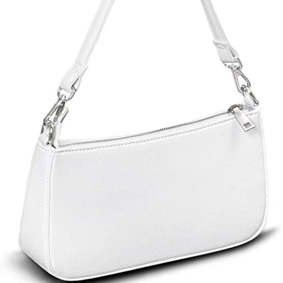 Apperloth Small Shoulder Bag with Zipper Closure Retro Classic Clutch Croc Tote - Picture 1 of 6